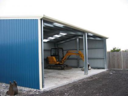 Metal Farm Tractor Shed