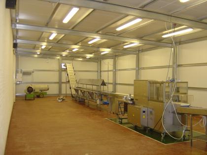 Ample space for food packaging production line