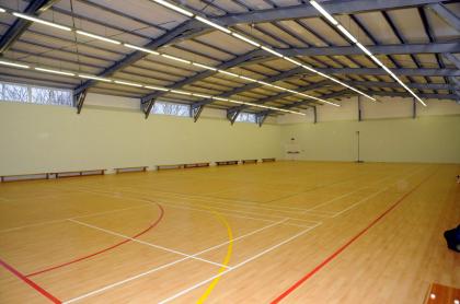 interior view of sports hall